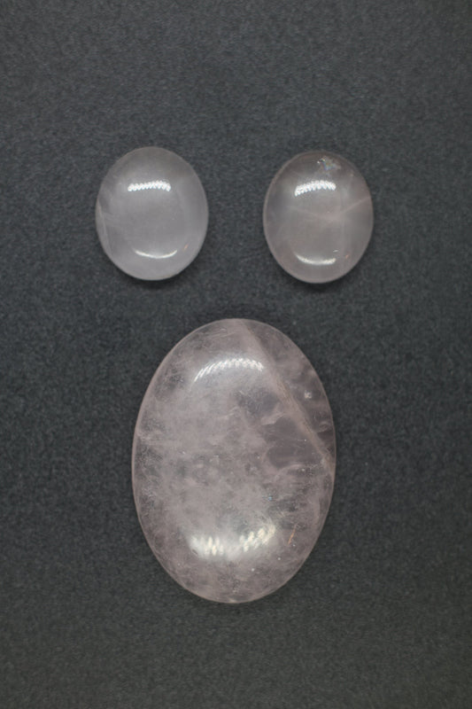 Rose Quartz Set Earring and Pendant