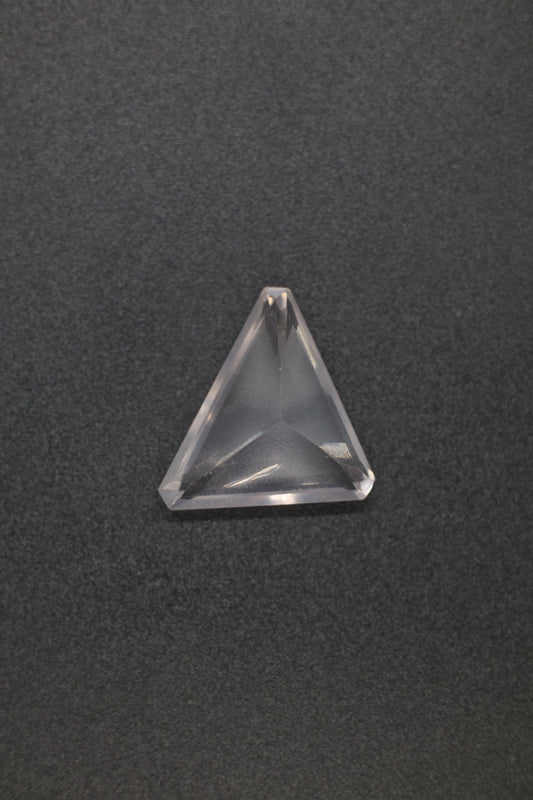 Rose Quartz Triangle Facet