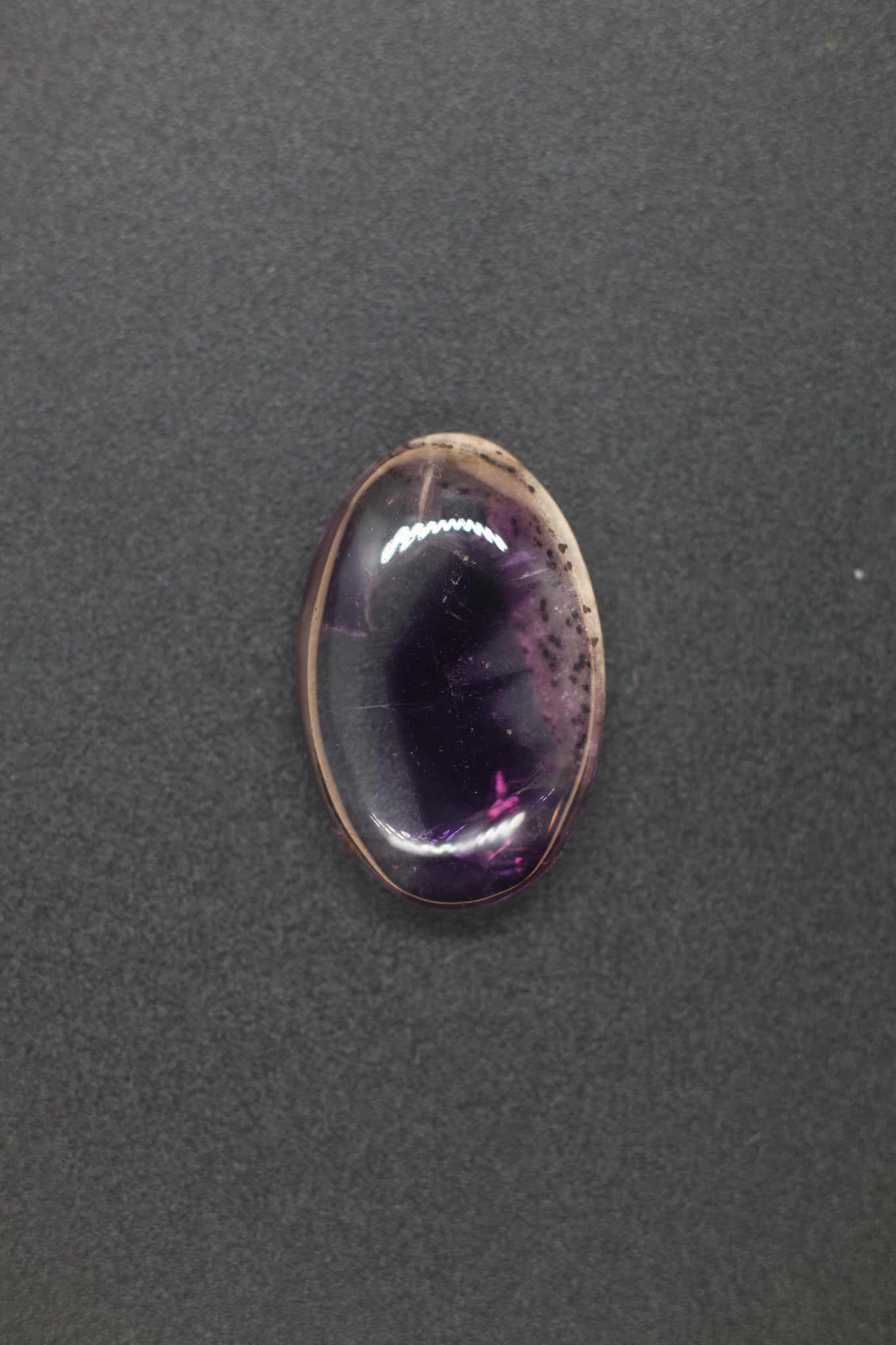 Amethyst Chevron Ring Oval