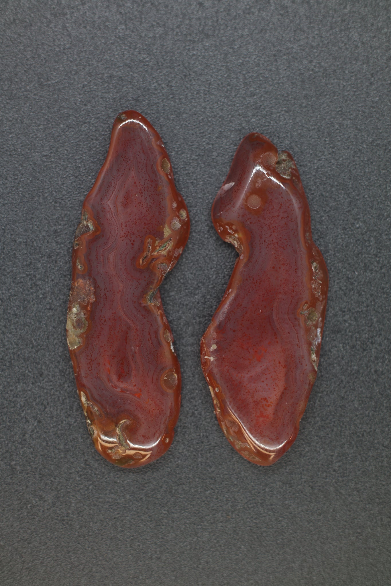 Strawberry Agate Pair