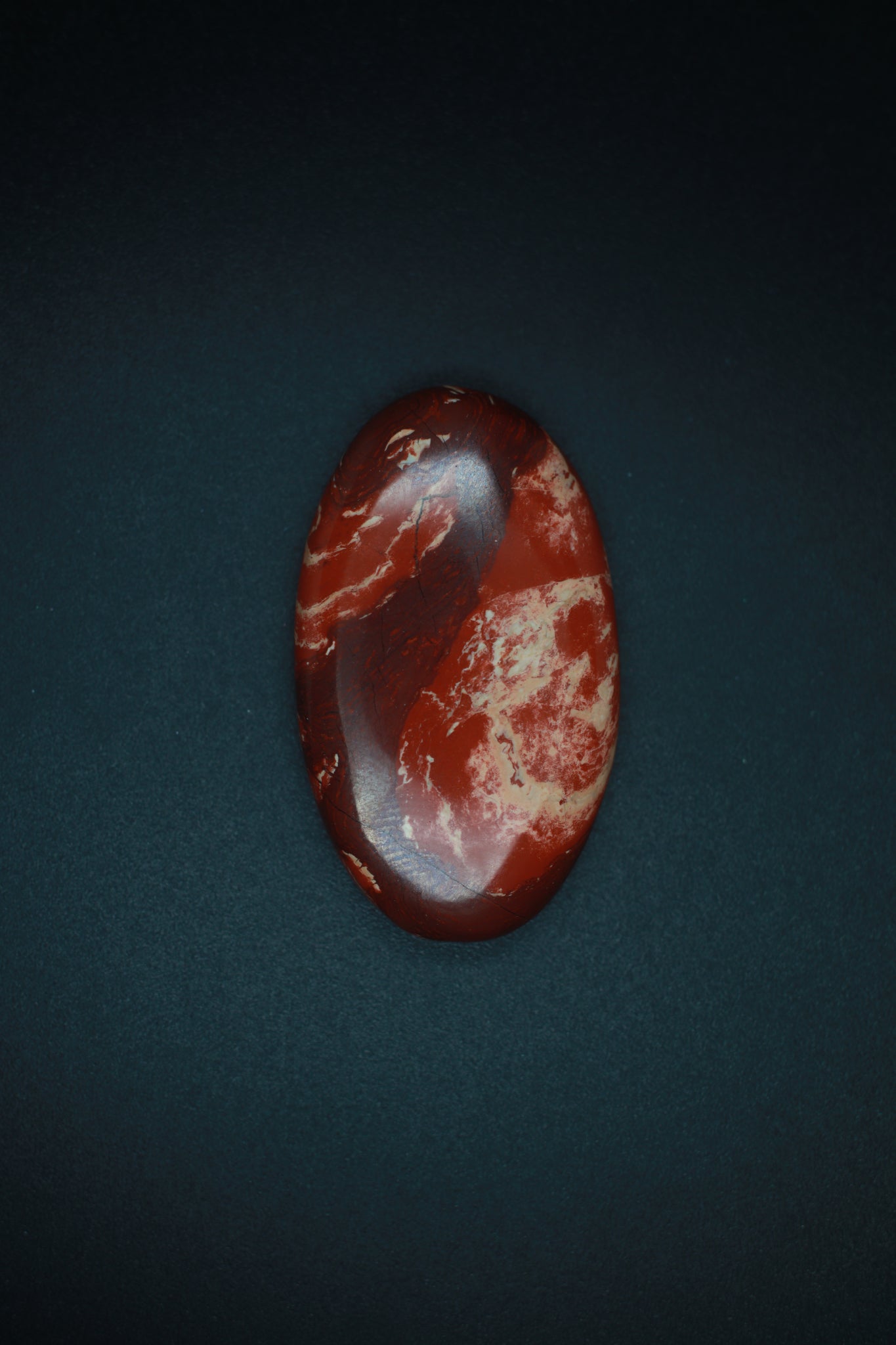 Red Art Brechiated Jasper Oval Cabochon