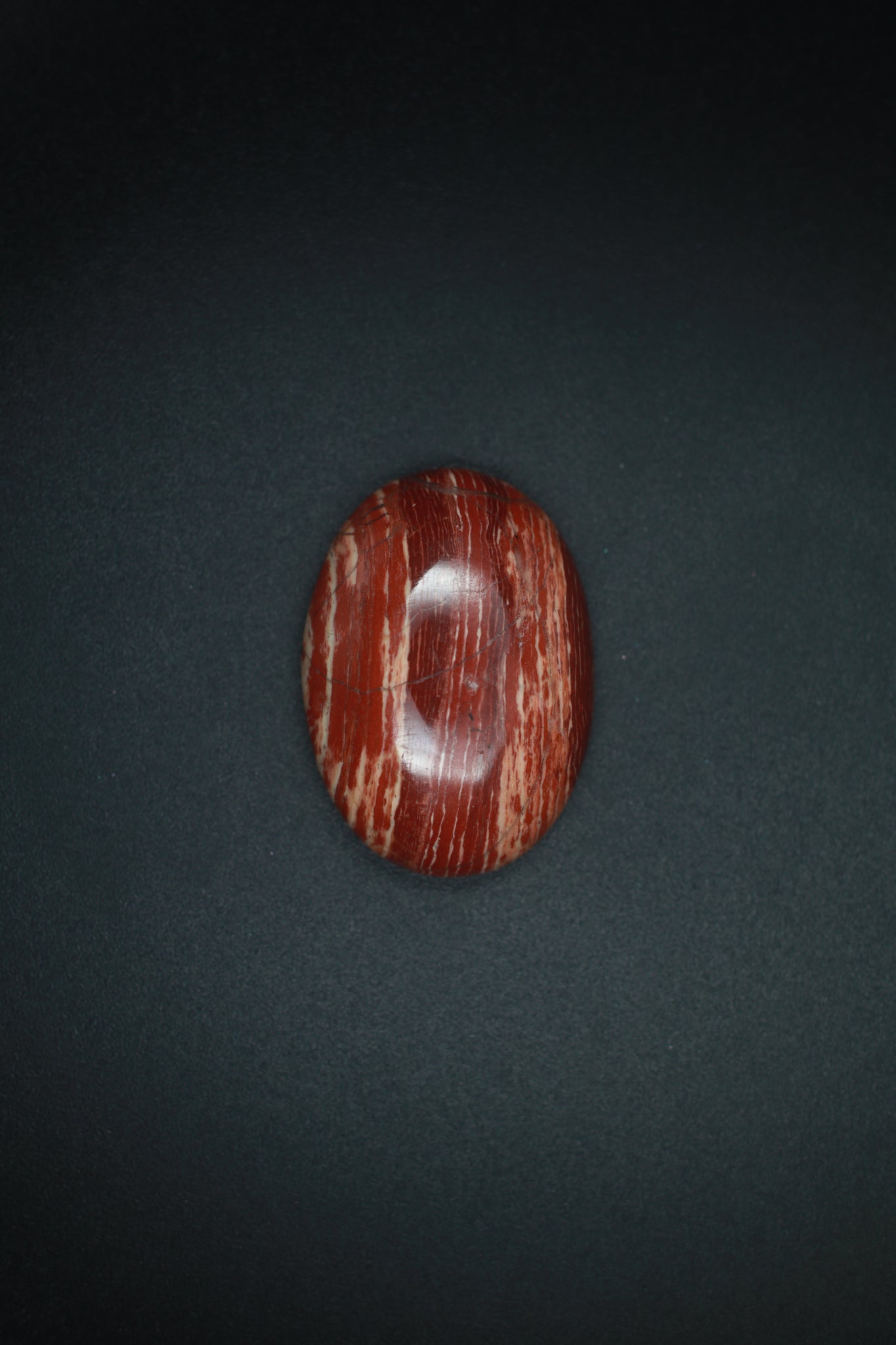 Red Art Brechiated Jasper Oval Cabochon Small