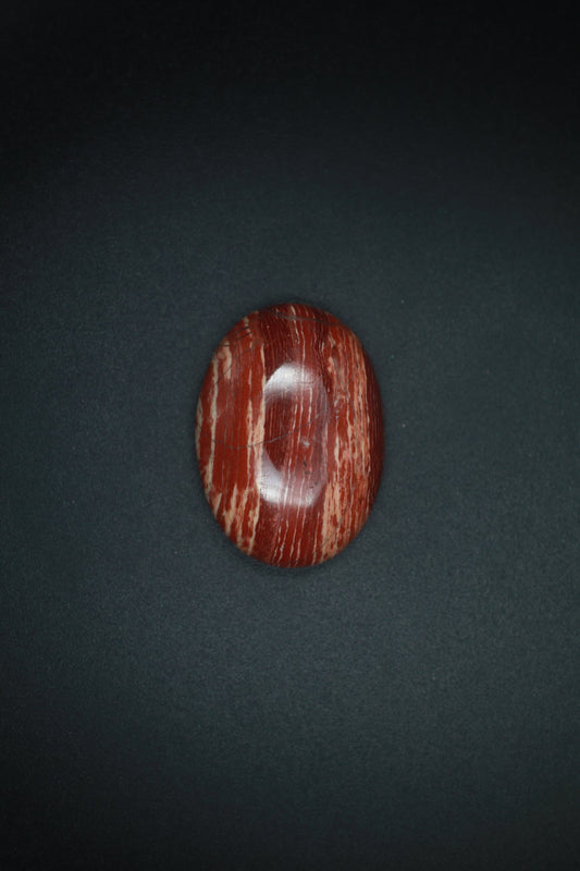 Red Art Brechiated Jasper Oval Cabochon Small