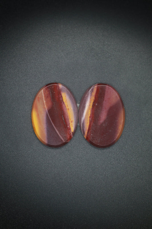 Mookite Jasper Pair Oval