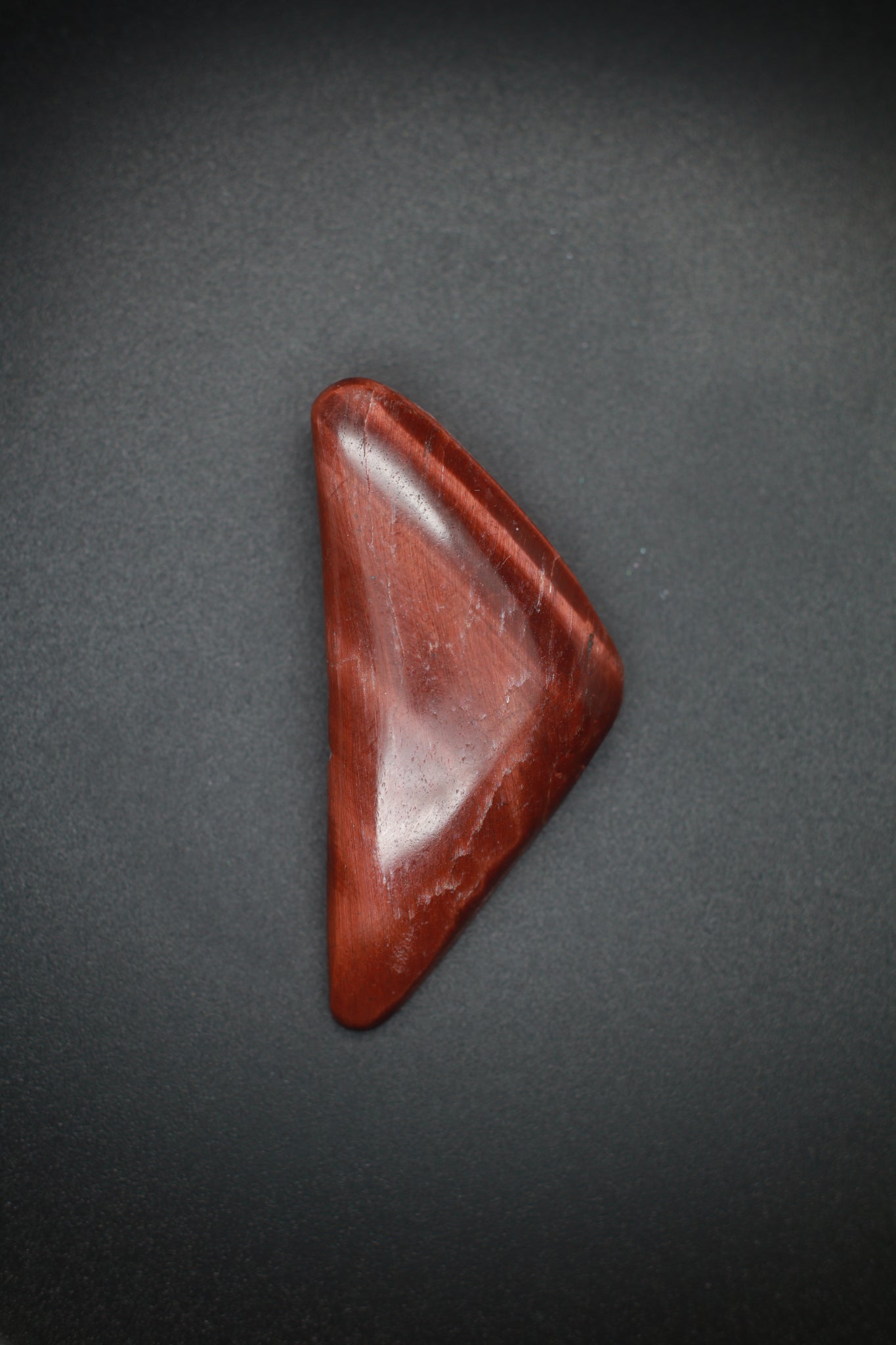 Red Tiger Eye Triangular Cabochon