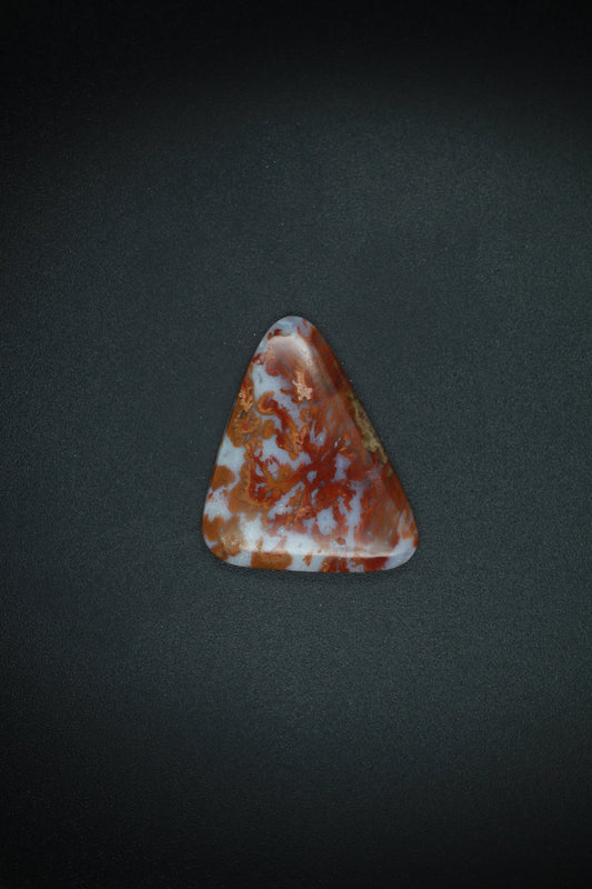 Dendritic Agate Triangle Cabochon