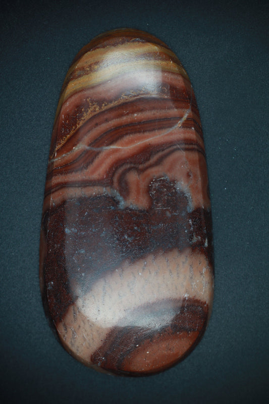 Banded Rhyolite Ablong Oval Cabochon