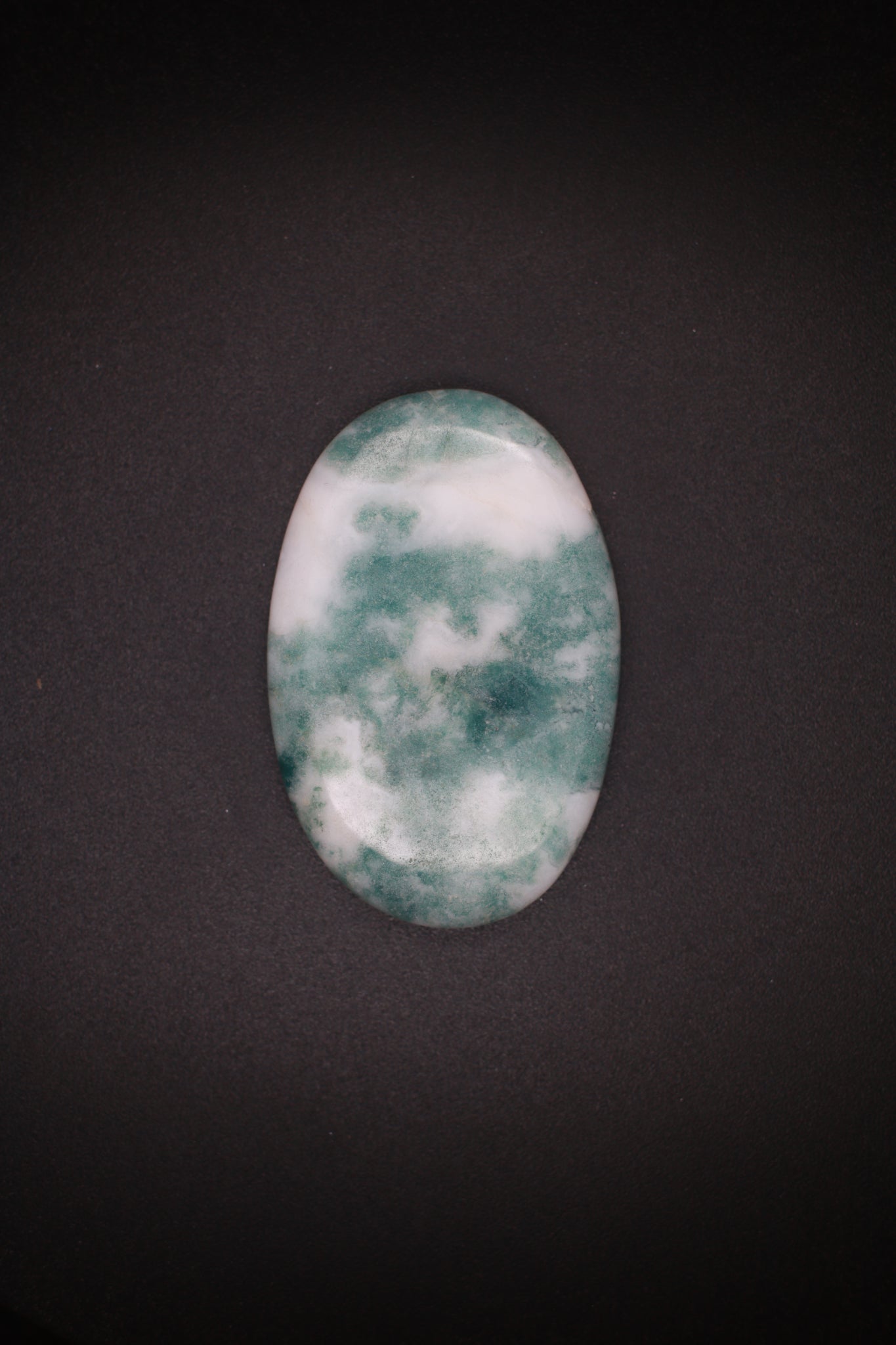 Cloud Green Jasper Oval Cabochon