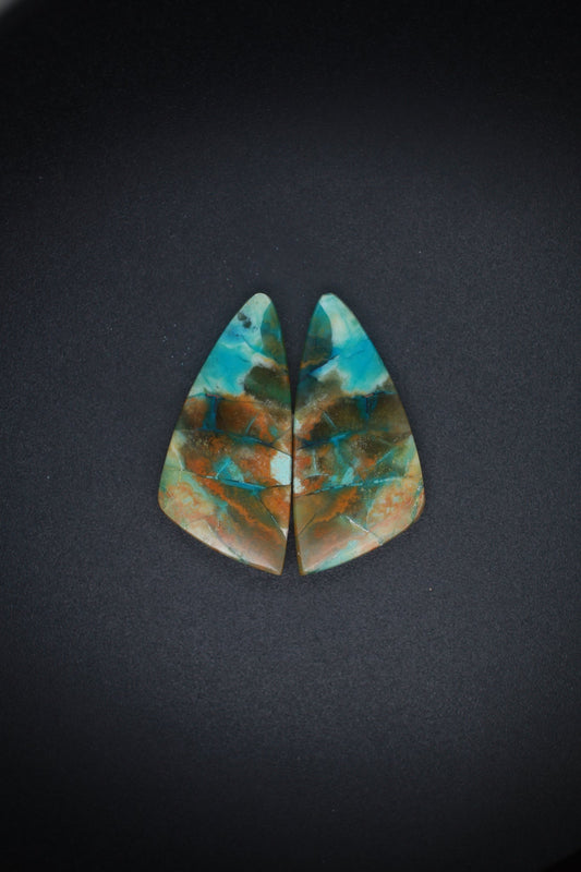 Blue Opal Wing Pair Blue Orange Pair ON SALE!!!