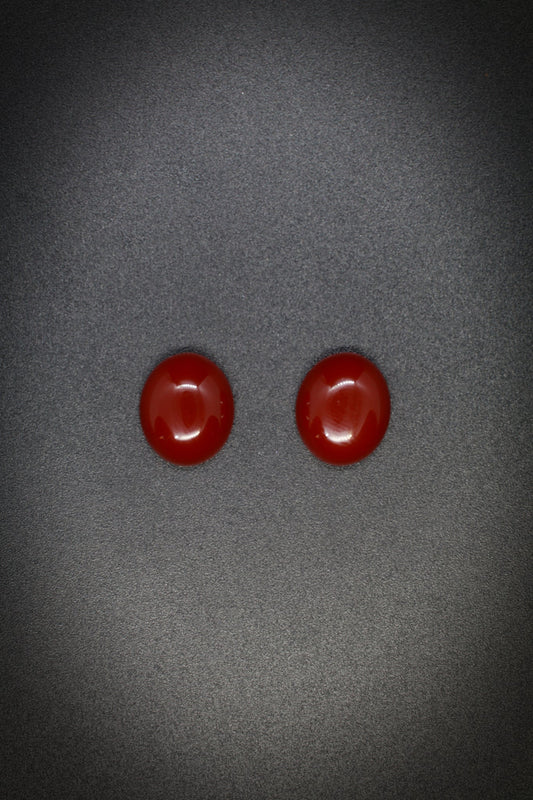 Red Chalcedony Small Pair