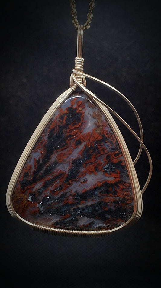 Turkish Moss Agate Pendant
